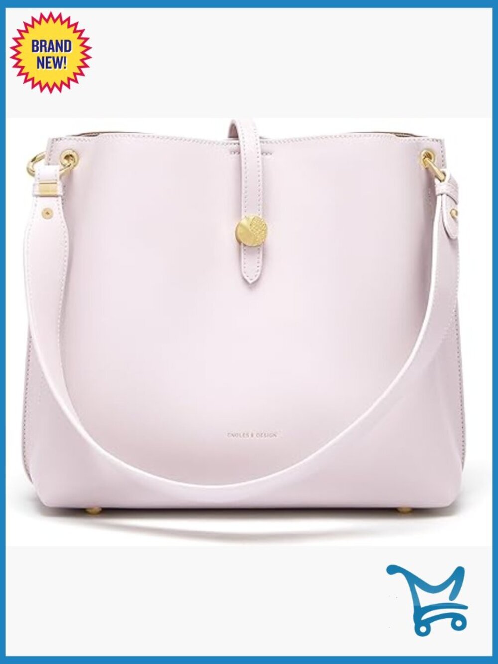 Genuine Leather Tote Bag with Adjustable Strap, Large Capacity